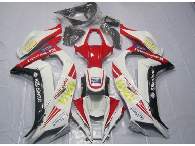2011-2015 Weiß Rot Silkolene ZX10R Motorrad Verkleidung