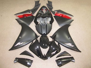2012-2014 Schwarz Weiß Aufkleber YZF R1 Motorrad Verkleidung