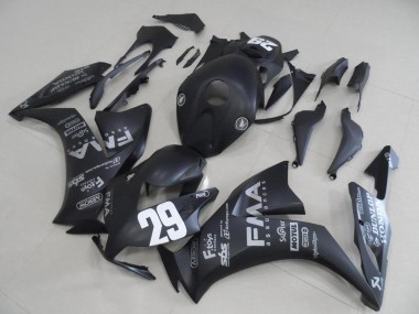 2012-2016 Matt Schwarze graue Aufkleber 29 CBR1000RR Motorrad Verkleidung