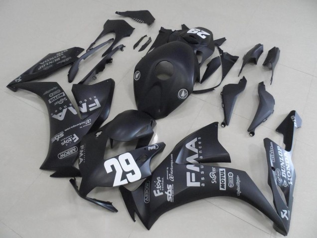 2012-2016 Matt Schwarze graue Aufkleber 29 CBR1000RR Motorrad Verkleidung 2012-2016 Matt Schwarze graue Aufkleber 29 CBR1000RR Motorrad Verkleidung