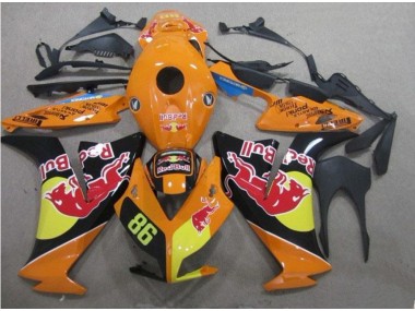 2012-2016 Rot Bull 86 CBR1000RR Motorrad Verkleidung