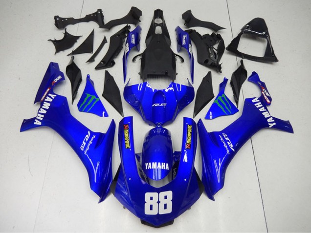 2015-2019 Blau Monster 88 YZF R1 Motorrad Verkleidung 2015-2019 Blau Monster 88 YZF R1 Motorrad Verkleidung
