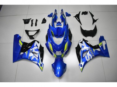 2017-2021 Blau weißer Aufkleber GSXR 1000 Motorrad Verkleidung